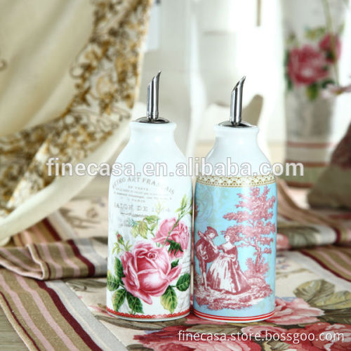 Elegant Fine New Bone China Oil and Vinegar set